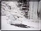 An icy Cascadilla Gorge captured in a photograph.