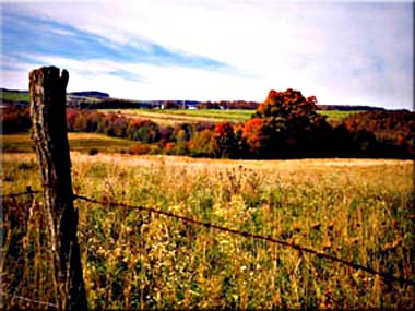 Photography of typical upstate NY landscape in autumn.