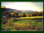 Dusk guilding the upstate New York landscape.