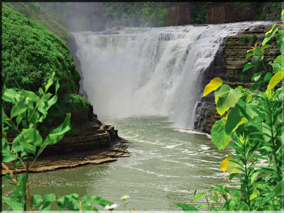 The Upper Falls at Letchworth Park, though smaller than the others, is as beautiful.