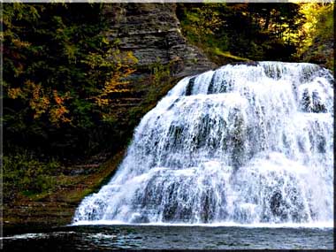 Imagine being able to swim under a waterfall.