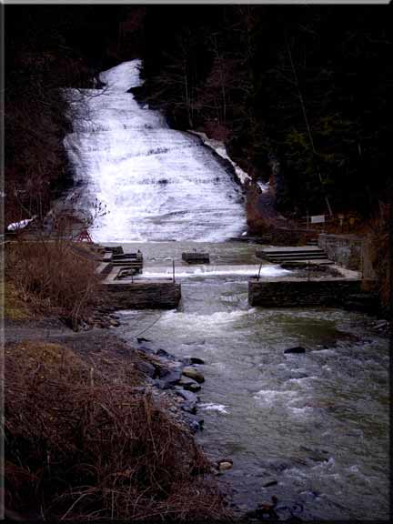 My pick of several waterfall photographs of a brooding Buttermilk Falls.