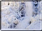 Ithaca Falls iced in bas relief