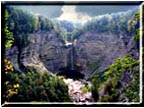 Storm clouds over Taughannock Falls.