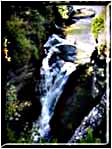 The gorge above the main waterfall.